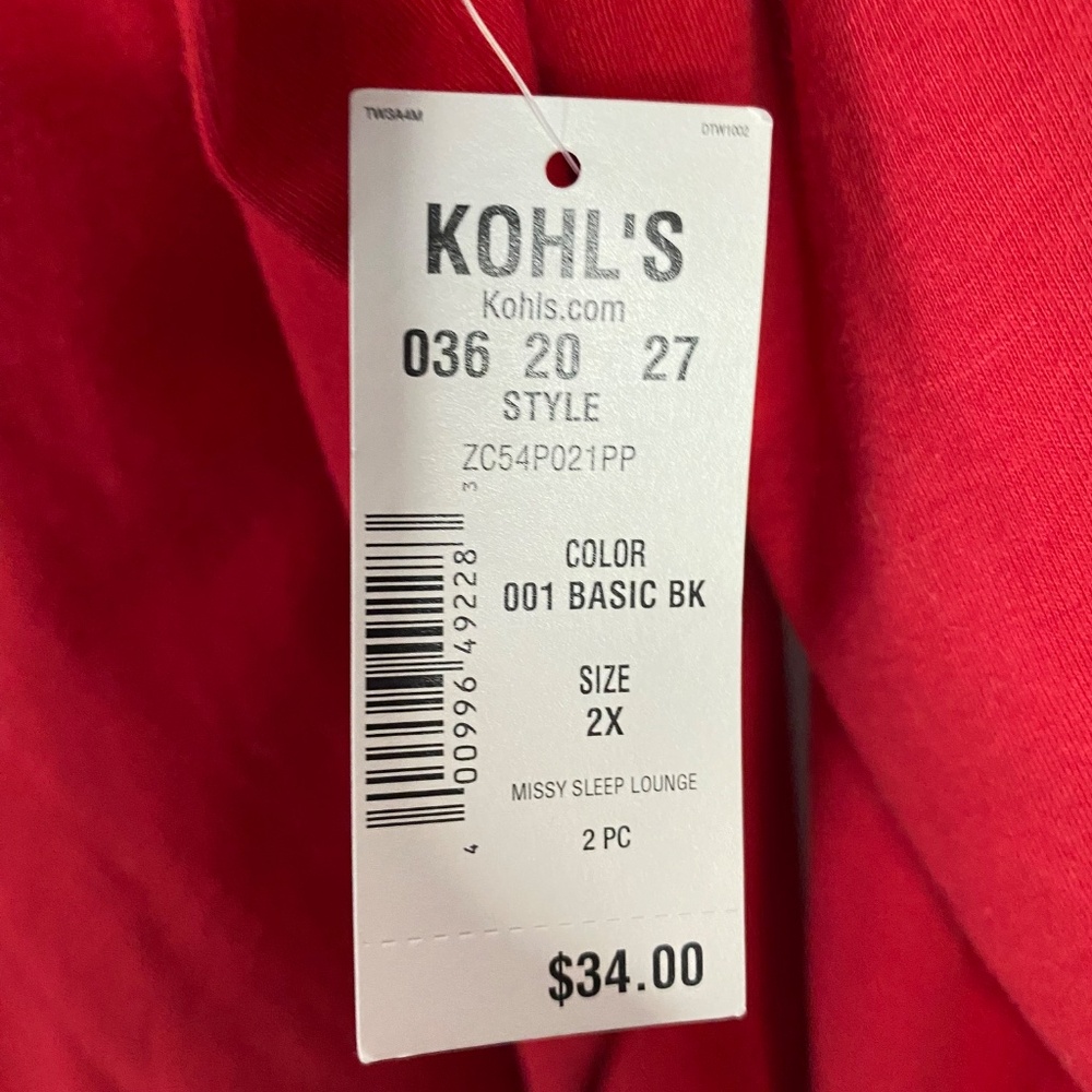 Croft & Barrow Long Sleeve Red Shirt 2Xl - Picture 5 of 5